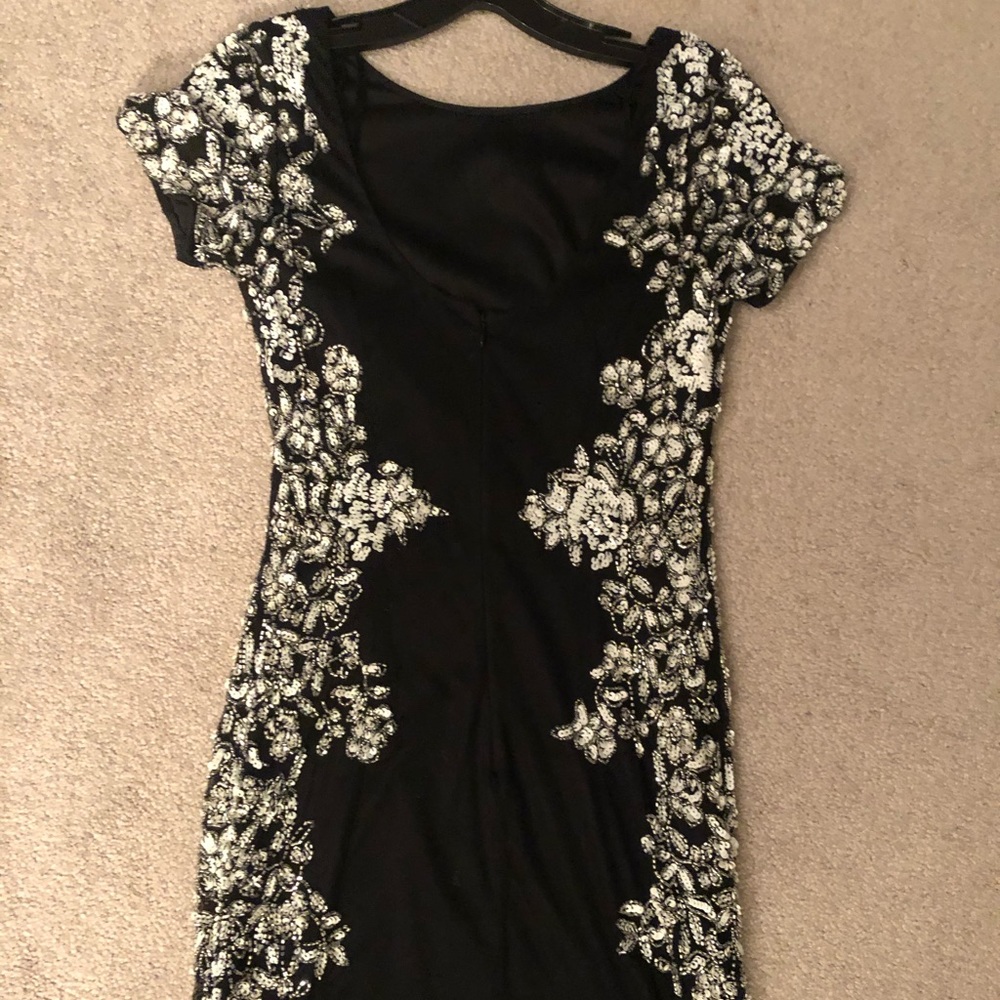 Aidan Mattox embellished short cocktail dress